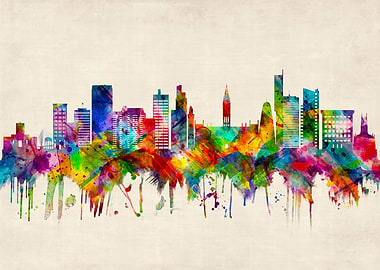 Manchester England Skyline