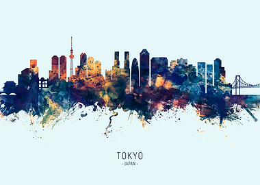 Tokyo Japan Skyline