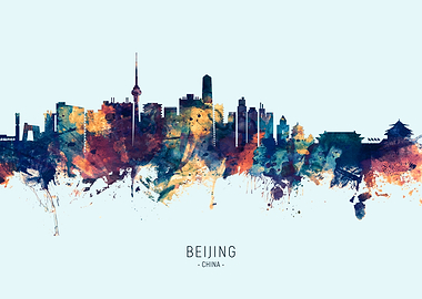 Beijing China Skyline