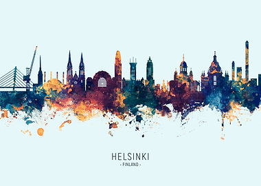 Helsinki Finland Skyline