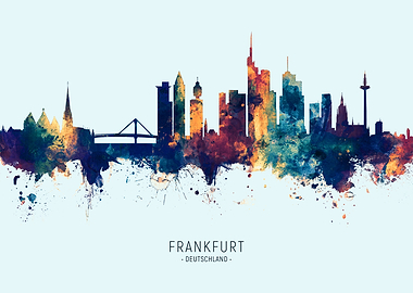Frankfurt Germany Skyline
