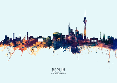 Berlin Germany Skyline