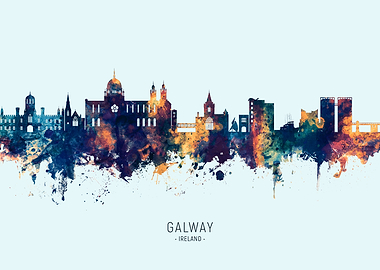 Galway Ireland Skyline