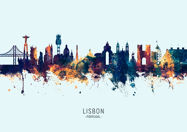 Lisbon Portugal Skyline