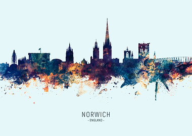 Norwich England Skyline