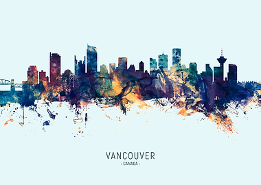 Vancouver Canada Skyline