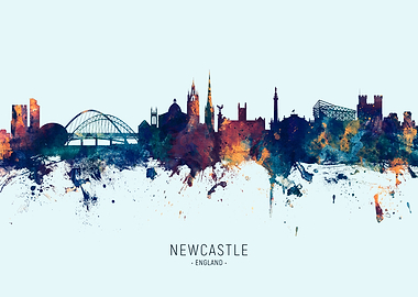 Newcastle England Skyline