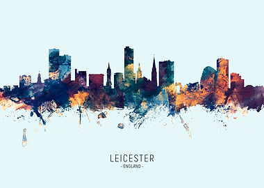 Leicester England Skyline