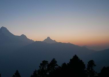 Sunrise at the Poon Hill