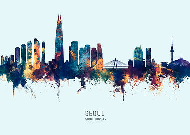Seoul South Korea Skyline
