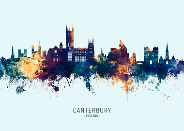 Canterbury England Skyline