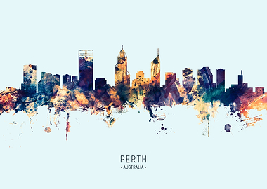 Perth Australia Skyline