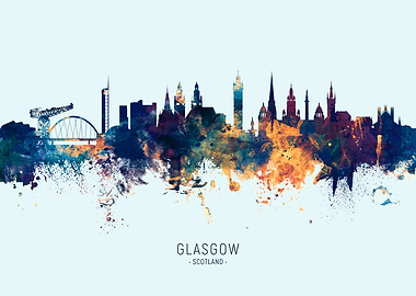Glasgow Scotland Skyline