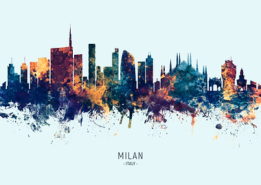 Milan Italy Skyline
