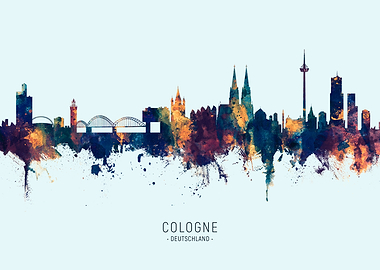 Cologne Germany Skyline