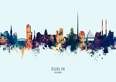Dublin Ireland Skyline