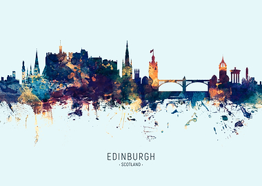 Edinburgh Scotland Skyline