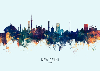 New Delhi India Skyline