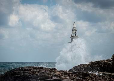Storm over the beacon
