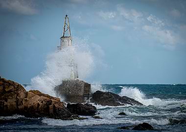 Storm over the beacon