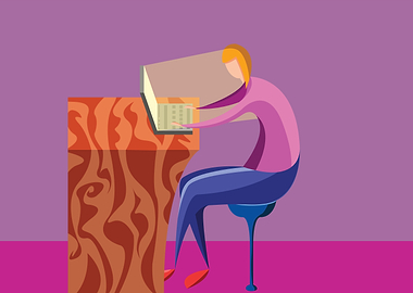 Pinky in the Study Mood