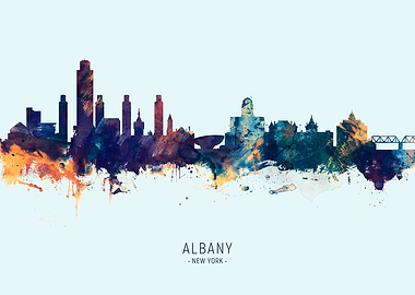 Albany New York Skyline
