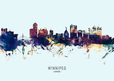 Winnipeg Canada Skyline