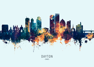 Dayton Ohio Skyline