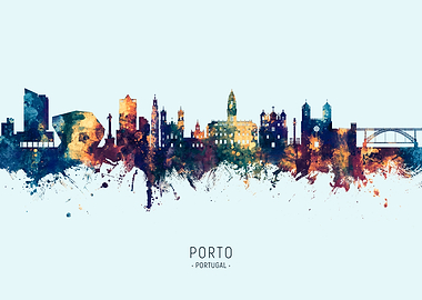 Porto Portugal Skyline