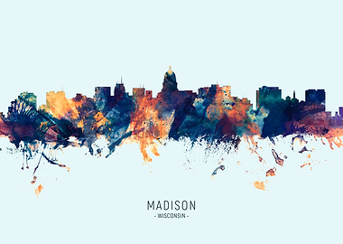 Madison Wisconsin Skyline