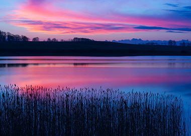 Beautiful Lake With Colorf