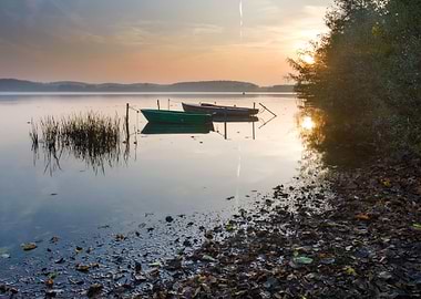 Beautiful Lake Sunrise Lan