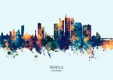 Manila Philippines Skyline