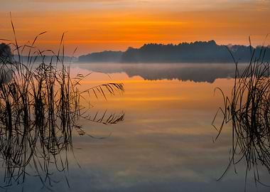 Beautiful Lake Sunrise Lan
