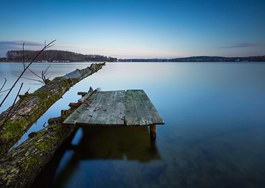 Lake Landscape With Small