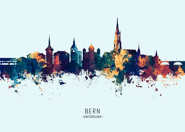 Bern Switzerland Skyline