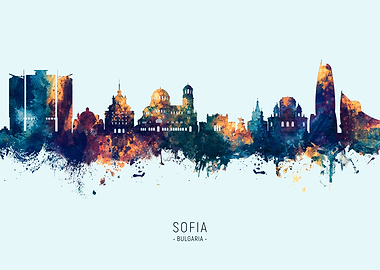 Sofia Bulgaria Skyline