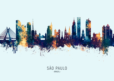 Sao Paulo Brazil Skyline