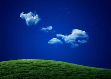 Fantasy Landscape At Night