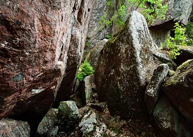 Granite Rocks And Canyons