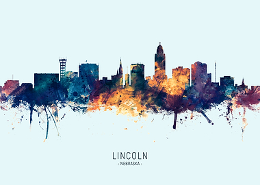 Lincoln Nebraska Skyline