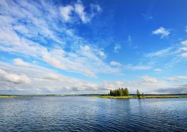 Lake And The Dramatic Clou