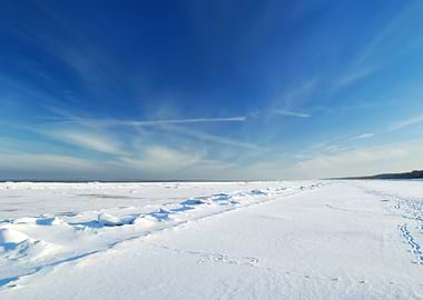 Ice Desert Winter Landscap
