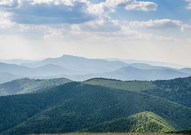 Slovakian Mountains In Sum