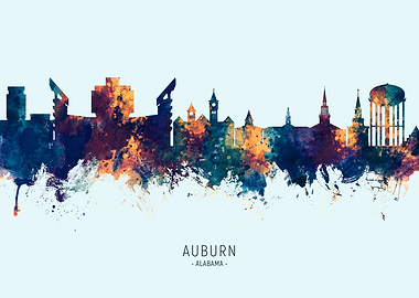 Auburn Alabama Skyline