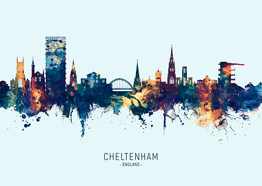 Cheltenham England Skyline