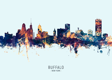 Buffalo New York Skyline