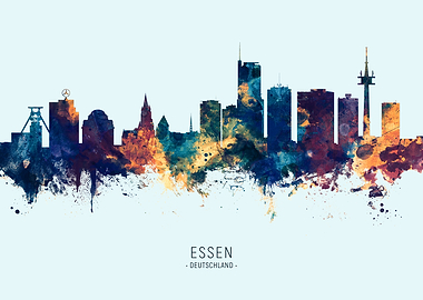 Essen Deutschland Skyline