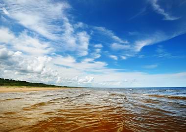 Baltic Sea Shore In Latvia