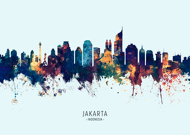 Jakarta Indonesia Skyline